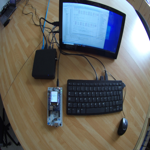 Double precision system identification algorithm running on STM32H755ZI-Q, CM7 MCU